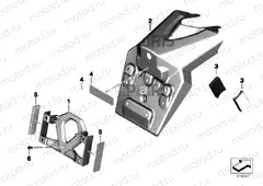 License plate bracket US / reflectors