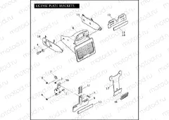 LICENSE PLATE BRACKETS