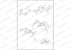 LICENSE PLATE BRACKETS - XL883L, XL1200C, XL1200CA, XL1200CB, XL1200CP, XL1200T