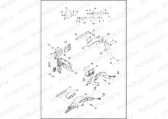LICENSE PLATE BRACKETS - XL883N, XL1200CX, XL1200X
