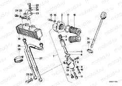 Lubric.syst.-oil cooler/filter head