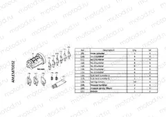 M70-22-02 KEY SYSTEM INNER CYLINDER WAVE KEY