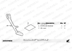 M70-23-08 KIT,CHROME SIDE STAND