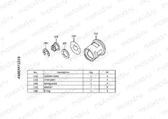M71-22-03 KIT,1KEY BODY PARTS WAVE