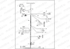 MAIN WIRING HARNESS - 883/1200 CUSTOM (2 OF 2)