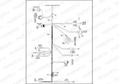 MAIN WIRING HARNESS - 883/1200 CUSTOM (2 OF 2)