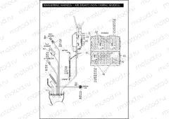 MAIN WIRING HARNESS - ABS BRAKES (NON-FAIRING MODELS) (3 OF 5)