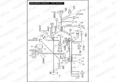 MAIN WIRING HARNESS, FLHT MODELS (1 OF 2)