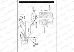 MAIN WIRING HARNESS - NON-ABS BRAKES (FAIRING MODELS) (3 OF 5)