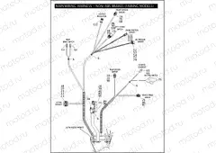 MAIN WIRING HARNESS - NON-ABS BRAKES (FAIRING MODELS) (5 OF 5)