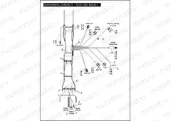 MAIN WIRING HARNESS - NON-ABS BRAKES - FLHP & FLHPE (2 OF 5)