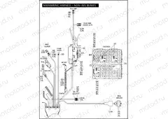 MAIN WIRING HARNESS - NON-ABS BRAKES - FLHP & FLHPE (3 OF 5)