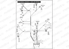 MAIN WIRING HARNESS - NON-ABS BRAKES - FLHP & FLHPE (5 OF 5)