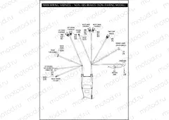 MAIN WIRING HARNESS - NON-ABS BRAKES (NON-FAIRING MODELS) (1 OF 5)