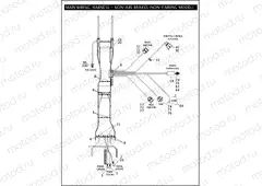 MAIN WIRING HARNESS - NON-ABS BRAKES (NON-FAIRING MODELS) (2 OF 5)