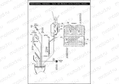 MAIN WIRING HARNESS - NON-ABS BRAKES (NON-FAIRING MODELS) (3 OF 5)