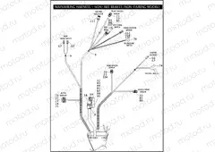 MAIN WIRING HARNESS - NON-ABS BRAKES (NON-FAIRING MODELS) (5 OF 5)