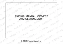 MANUAL | MANUAL, OWNERS - L13G2/4/6 ALL OPTIONS (49GEMMANUAL12OWNERS)