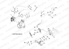MASTER CYLINDER | MASTER CYLINDER, REAR and FOOT PEDAL - A05MH68AP (4999609960B10)