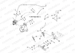 MASTER CYLINDER | MASTER CYLINDER, REAR and FOOT PEDAL - A05MH76AC/AT/AU/AW (4977217721B09)