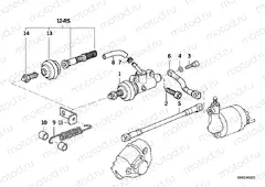 Master cylinder/ABS rear
