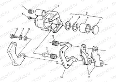 MIDDLE AXLE BRAKE ASSEMBLY 6X6 350L W938739 (4924062406025A) | MIDDLE AXLE BRAKE ASSEMBLY 6X6 350L W938739 (4924062406025A)