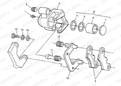 MIDDLE AXLE BRAKE BIG BOSS 6X6 400L W97AE38A (4940814081C001) | MIDDLE AXLE BRAKE BIG BOSS 6X6 400L W97AE38A (4940814081C001)