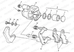 MIDDLE AXLE BRAKE - N98AE50D (4946394639c002) | MIDDLE AXLE BRAKE - N98AE50D (4946394639c002)