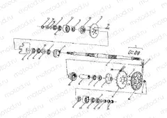 MIDDLE DRIVE ASSEMBLY 250 6x6 / W928727 (4922842284027A) | MIDDLE DRIVE ASSEMBLY 250 6x6 / W928727 (4922842284027A)