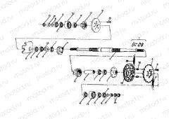 MIDDLE DRIVE ASSEMBLY 6X6 UPDATED 2-91 (4919811981027A) | MIDDLE DRIVE ASSEMBLY 6X6 UPDATED 2-91 (4919811981027A)