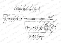 MIDDLE DRIVE ASSEMBLY Norwegian 6X6 (4923742374029A) | MIDDLE DRIVE ASSEMBLY Norwegian 6X6 (4923742374029A)