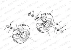 MIDDLE WHEEL ASSEMBLY 250 6x6 / W928727 (4922842284041A) | MIDDLE WHEEL ASSEMBLY 250 6x6 / W928727 (4922842284041A)