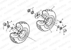 MIDDLE WHEEL ASSEMBLY 6X6 350L W938739 (4924062406027A) | MIDDLE WHEEL ASSEMBLY 6X6 350L W938739 (4924062406027A)
