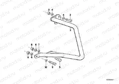 Mounting parts f rear protection bar