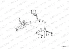 Mounting parts f rear protection bar