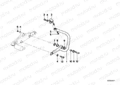 Mounting parts f rear protection bar