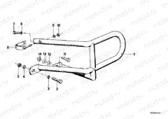 Mounting parts f rear protection bar