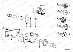 Mounting parts f set of locks