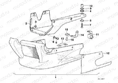 Mounting parts set
