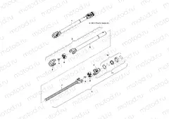 MOWER | MOWER, DRIVE SHAFT - D132M9JDJ-MWR (49BRUTUSSHAFTDRV6900)