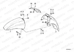 Mudguard front