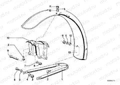 Mudguard front
