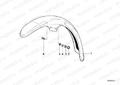 Mudguard front