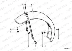 Mudguard front