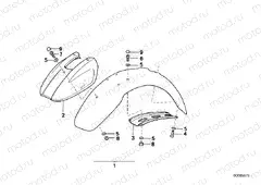 Mudguard front-extended