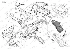 NUMBER PLATE HOLDER - TAIL LIGHT [MOD:1299;XST:JAP]