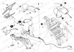 NUMBER PLATE HOLDER - TAIL LIGHT [MOD:HY939STR;XST:AUS,EUR,FRA,JAP,ROK,TWN]