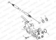 OIL PUMP SL 700 B974071 | OIL PUMP SL 700 B974071, Intl. SL 700 I974071, SL 700 Deluxe B974072 and In (4940874087C011)