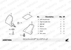 P70-23-Y0 KIT,KNUCKLE VISOR