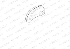 Pad, Backrest, Type 2, Brown